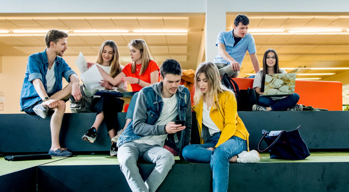 Gebouw D Agora Gang Studieplaatsen HR 04