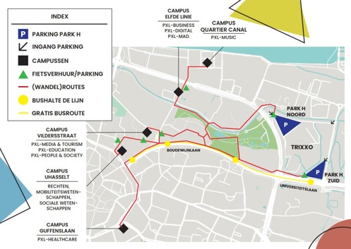 plan Park H naar campus